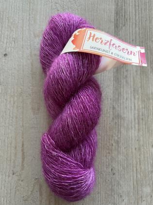 Liebling 2- 58 Seide Mohair Lurex Red Violett
